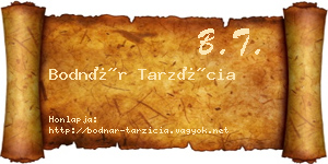 Bodnár Tarzícia névjegykártya